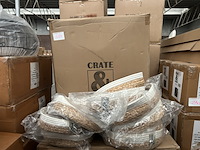 Ca. 34x set van 2 manden katoen diameter 30 en 33 cm crate & cargo - afbeelding 1 van  5