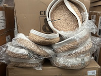 Ca. 34x set van 2 manden katoen diameter 30 en 33 cm crate & cargo - afbeelding 1 van  5