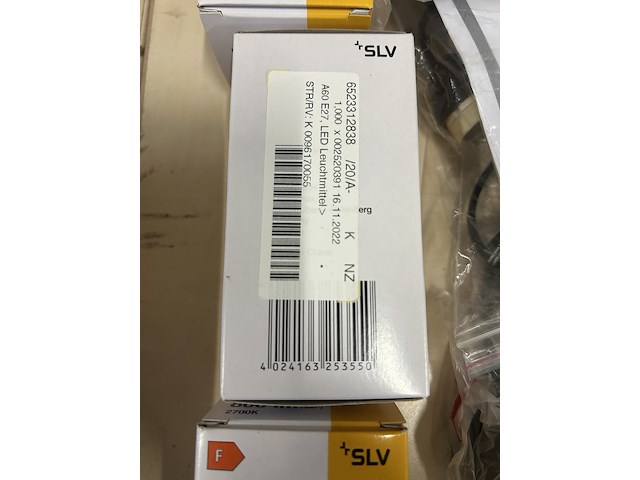 Ca. 34x verlichting, installatiemateriaal en kabels, w.o. philips, slv - afbeelding 8 van  9