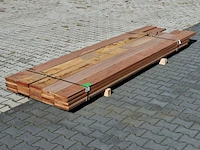 Ca. 34x vlonder/gevel plank, tropisch hardhout | 21x185 mm