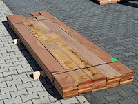 Ca. 34x vlonder/gevel plank, tropisch hardhout | 21x185 mm - afbeelding 5 van  5