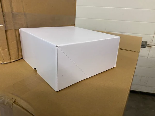 Ca. 350x duplex dozen of gebaksdozen, wit - afbeelding 2 van  3