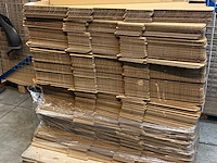Ca. 350x stuks kokerdozen 86x10x10cm, bruin - afbeelding 1 van  5