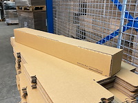 Ca. 350x stuks kokerdozen 86x10x10cm, bruin - afbeelding 3 van  5