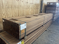 Ca. 359x guyana teak latten geschaafd, 27x40mm, lengte 395cm - afbeelding 3 van  3