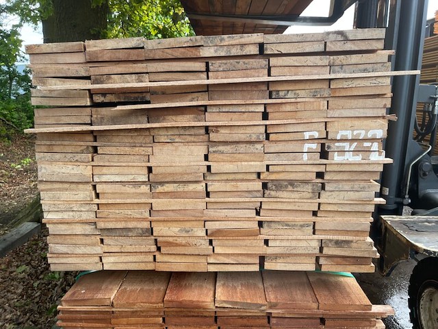 Ca. 35x angelim pedra beschoeiingsplanken, 20x150mm, lengte 400cm - afbeelding 3 van  3