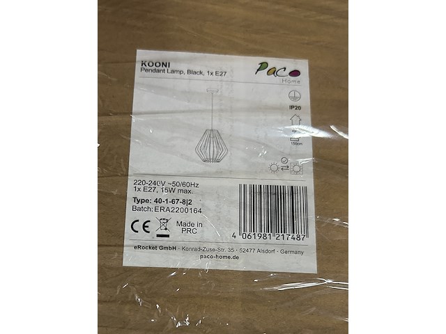 Ca. 35x design verlichting paco home – verkrijgbaar op bol.com en amazon - afbeelding 10 van  10