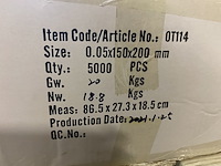 Ca. 35x doosjes a 1000 stuks gripzakjes 150x200mm - afbeelding 3 van  3