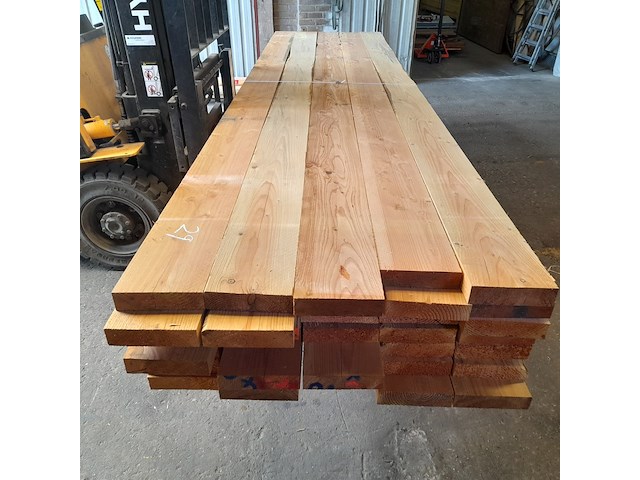 Ca. 35x douglas balken, 5 x 20,5 x 400 cm - afbeelding 2 van  7