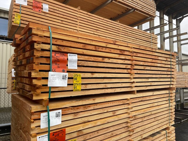 Ca. 35x douglas balken fijnbezaagd, 50x150mm, lengte 300cm - afbeelding 4 van  4