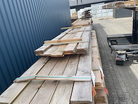 Ca. 35x douglas blokhut profiel, 28x175mm, lengte 13/300cm, 22/500cm - afbeelding 1 van  3