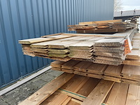 Ca. 35x douglas blokhut profiel, 28x175mm, lengte 13/300cm, 22/500cm - afbeelding 2 van  3
