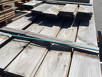 Ca. 35x douglas blokhutprofiel, 28x175mm, lengte 13/300cm, 22/500cm - afbeelding 1 van  3