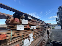 Ca. 35x douglas blokhutprofiel, 28x190mm, lengte 13/300cm, 22/500cm - afbeelding 2 van  3
