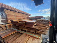 Ca. 35x douglas blokhutprofiel, 28x190mm, lengte 13/300cm, 22/500cm - afbeelding 3 van  3