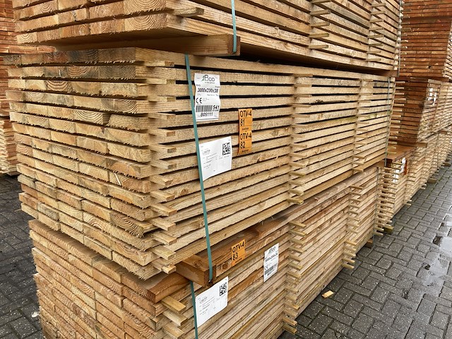 Ca. 35x douglas planken fijnbezaagd, 38x200mm, lengte 300cm - afbeelding 4 van  4