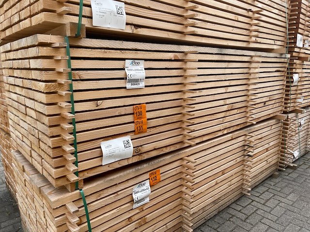 Ca. 35x douglas planken fijnbezaagd, 43x200mm, lengte 300cm - afbeelding 4 van  4