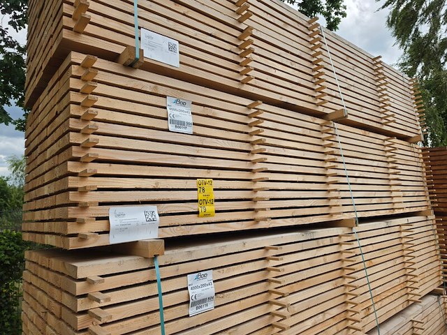 Ca. 35x douglas planken fijnbezaagd, 43x200mm, lengte 400cm - afbeelding 4 van  4