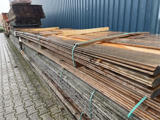 Ca. 35x douglas wisselsponning/halfhoutsrabat, 18x190mm, lengte 500cm - afbeelding 2 van  3