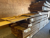 Ca. 35x guyana ipé country grade planken geschaafd, 18x190mm, lengte 1/250cm, 10/300cm, 6/350cm, 10/400cm, 1/450cm, 5/500cm, 2/550cm - afbeelding 2 van  2