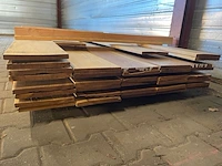 Ca. 35x guyana ipé planken geschaafd country grade, 18x190mm, lengte 1/250cm, 10/300cm, 6/350cm, 10/400cm, 1/450cm, 5/500cm, 2/550cm - afbeelding 2 van  3