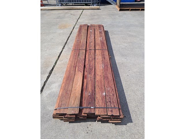 Ca. 35x hardhout plank geschaafd - afbeelding 2 van  4