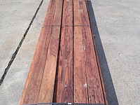 Ca. 35x hardhout plank geschaafd - afbeelding 2 van  4