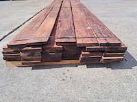 Ca. 35x hardhout plank geschaafd - afbeelding 3 van  4