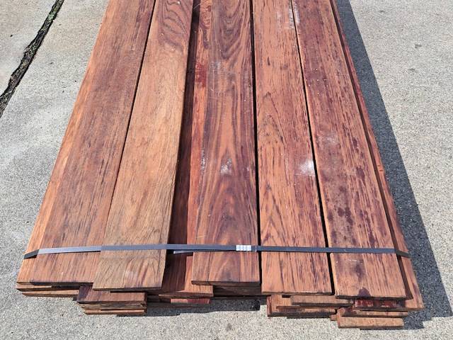 Ca. 35x hardhout plank geschaafd - afbeelding 4 van  4