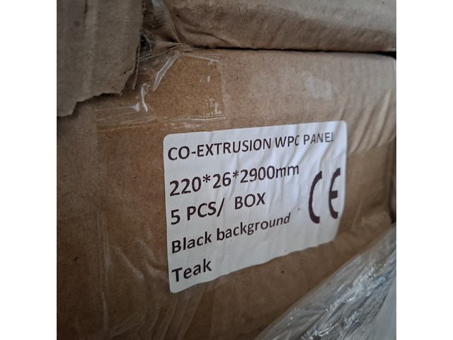 Ca. 35x hkc wpc wandpaneel 290x22 cm, teak, 2026 - afbeelding 5 van  5