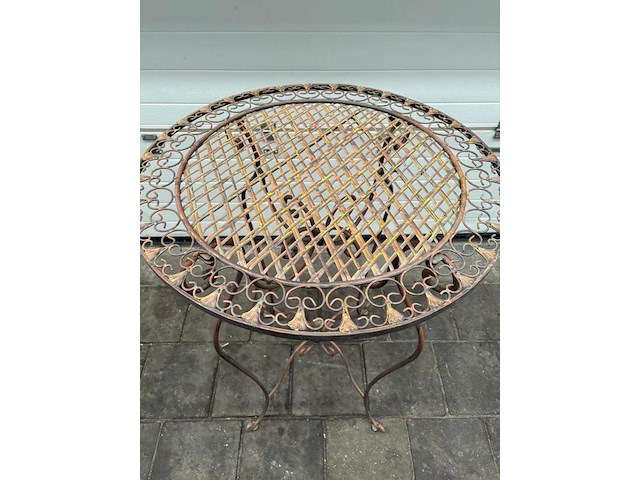 Ca. 35x ijzeren bartafel hoogte 100 cm - afbeelding 3 van  7
