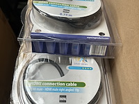 Ca. 35x kabel hdmi male - hdmi male right angled 19p, hq silver series - afbeelding 2 van  4