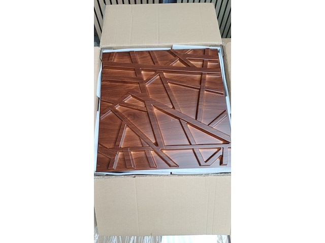 Ca. 35x kunststof tegel met motief 3d, wood, 2026 - afbeelding 1 van  1