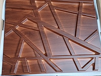 Ca. 35x kunststof tegel met motief 3d, wood, 2026 - afbeelding 1 van  1