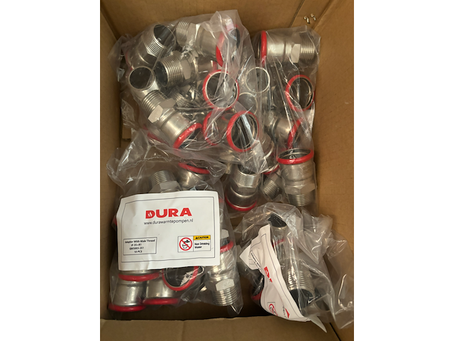 Ca. 35x perskoppeling, durawell, 1press adapter buitendraad - afbeelding 1 van  2