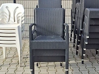 Ca. 35x terrasstoel, zwart - afbeelding 6 van  7