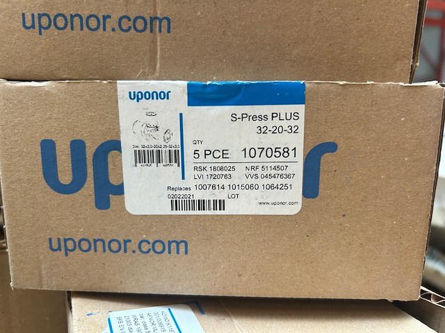 Ca. 35x uponor s-press plus t-stukken - afbeelding 4 van  4