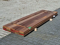 Ca. 35x vlonder/gevel plank, tropisch hardhout | 21x185 mm