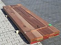 Ca. 35x vlonder/gevel plank, tropisch hardhout | 21x185 mm - afbeelding 5 van  5