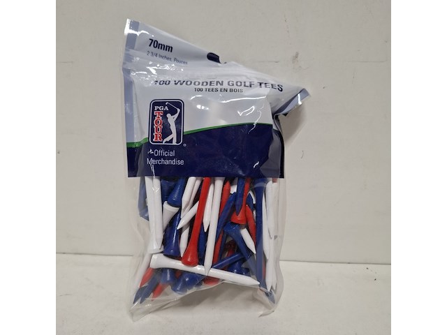 Ca. 35x zak a 100 houten tees pga tour - afbeelding 1 van  2
