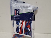 Ca. 35x zak a 100 houten tees pga tour - afbeelding 1 van  2
