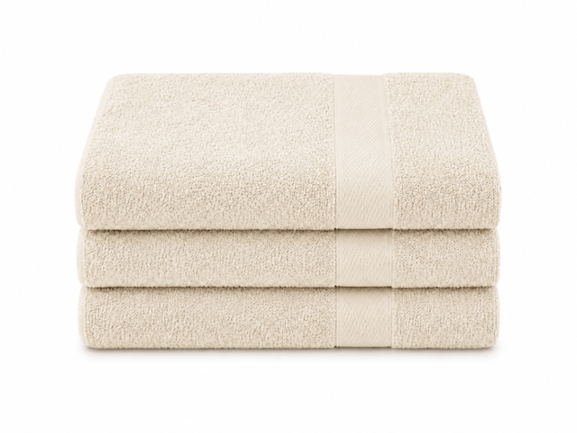 Ca. 36x badlaken, 70/140 500gsm, beige - afbeelding 1 van  1