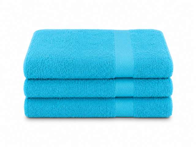 Ca. 36x badlaken, 70/140 500gsm, turquoise - afbeelding 1 van  1
