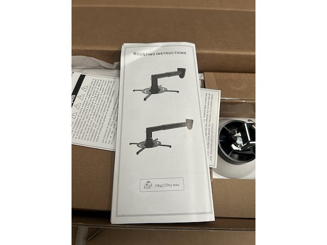 Ca. 36x beamer mounting bracket wall white sam creative - afbeelding 2 van  4