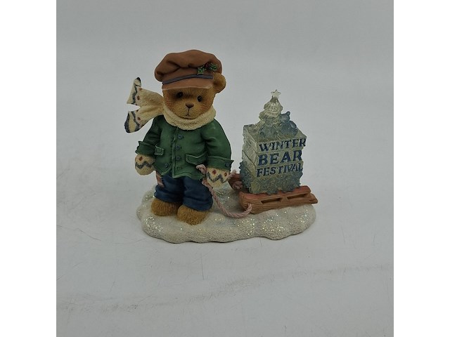 Ca. 36x beeldje, cherished teddies, james - going my way for the holidays - afbeelding 2 van  5