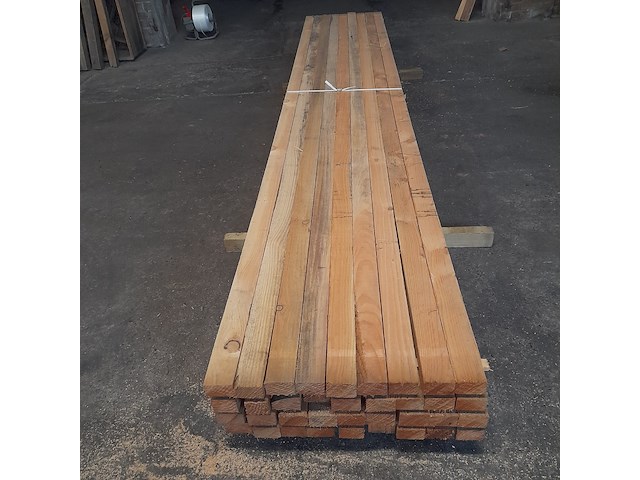 Ca. 36x douglas balk, 5 x 7 x 400 cm - afbeelding 2 van  6