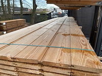 Ca. 36x douglas blokhut profiel, 28x175mm, lengte 500cm - afbeelding 1 van  3