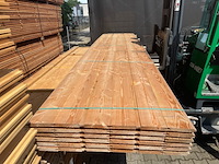 Ca. 36x douglas blokhut profiel, 28x175mm, lengte 500cm