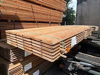Ca. 36x douglas blokhut profiel, 28x175mm, lengte 500cm - afbeelding 3 van  3