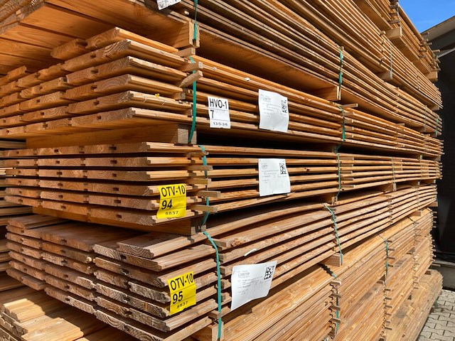 Ca. 36x douglas blokhutprofiel, 28x175mm, lengte 500cm - afbeelding 2 van  3